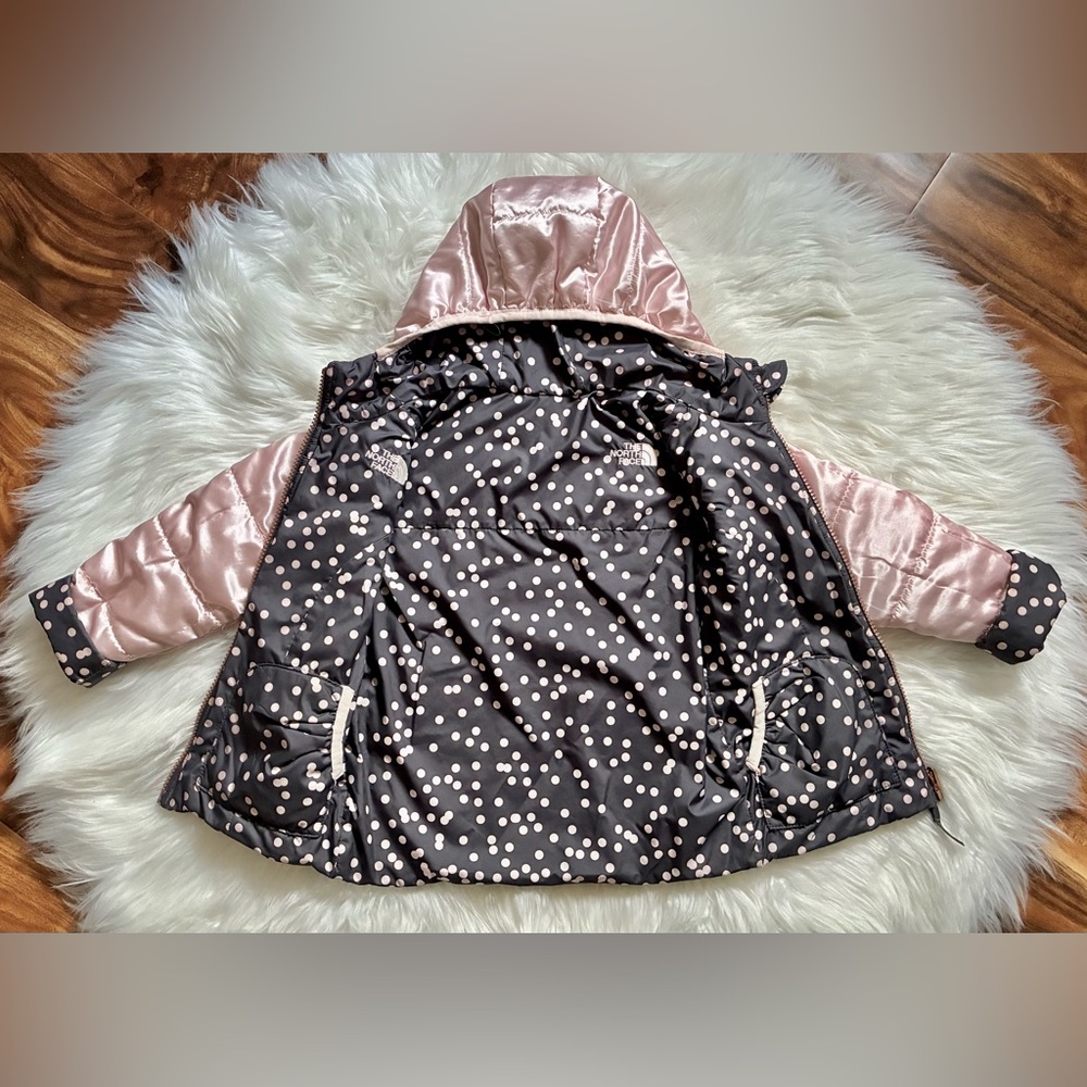 The North Face Soft Pink Reversible Hooded Jacket